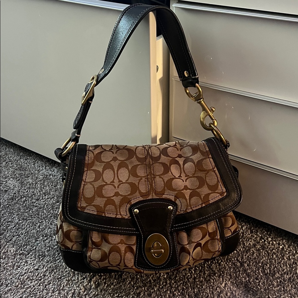 Vintage Coach Monogram Ali Bag with Legacy Lining